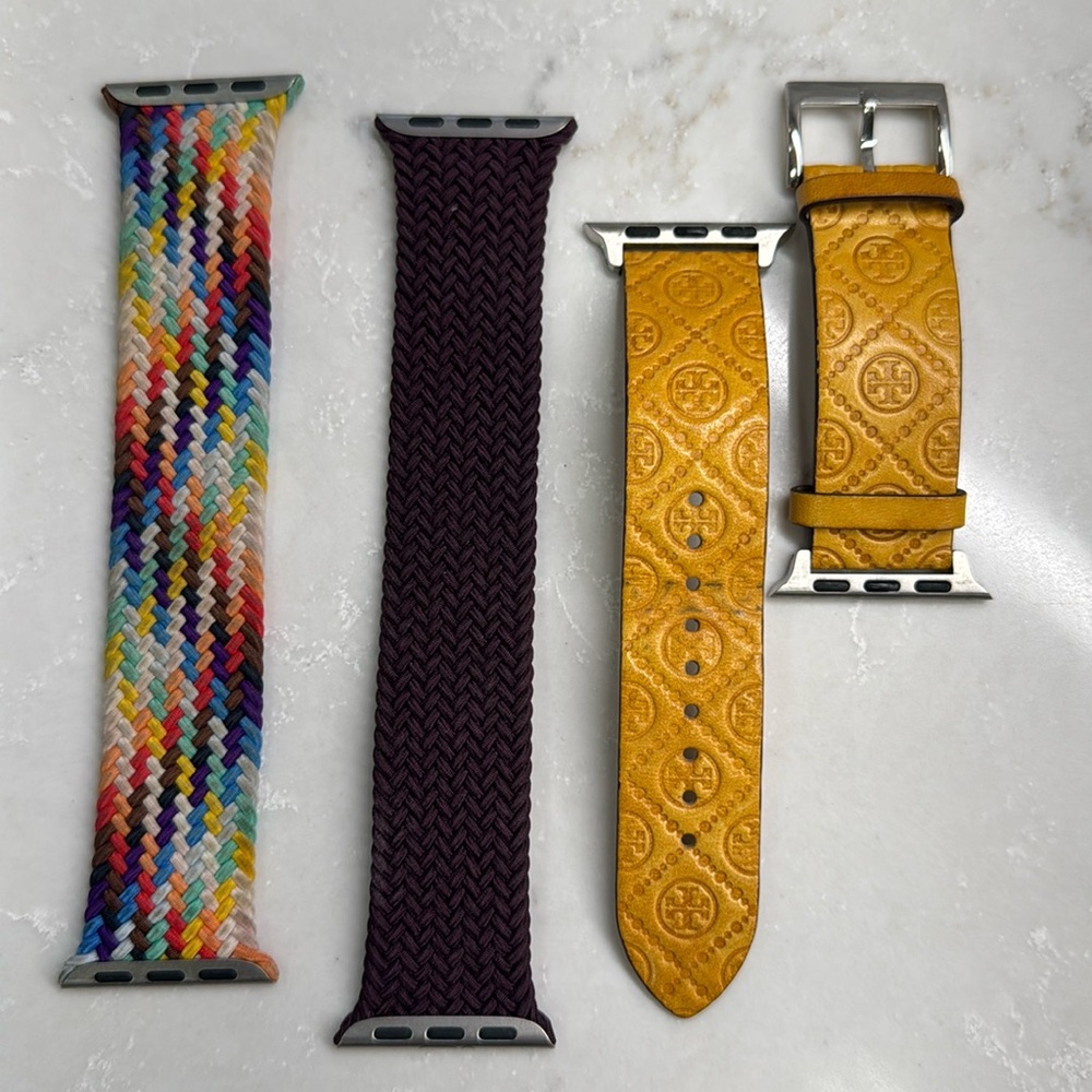 Set of 3- Apple Watch bands - Apple brand & Tory Burch